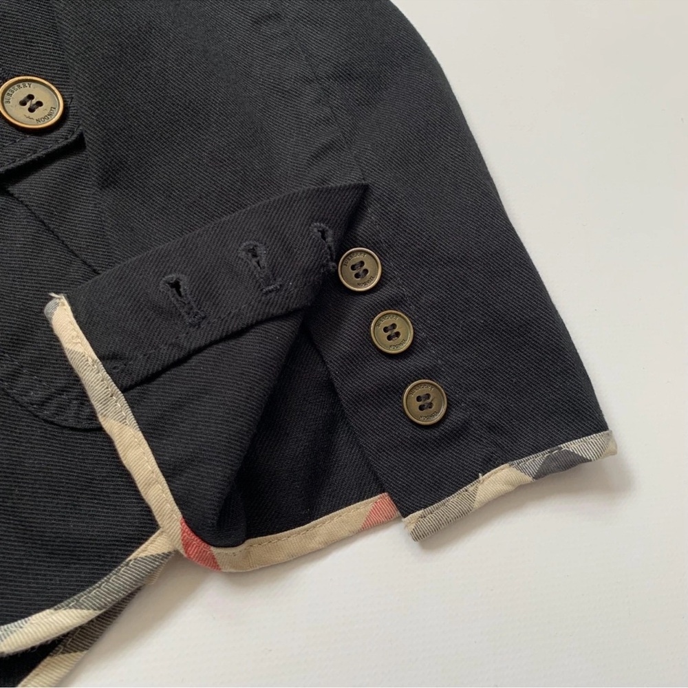 Burberry Black Blazer with Cream Piping - Picture 5 of 13